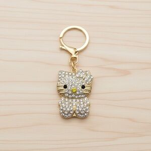 Rhinestone Hello Kitty Style Keychain